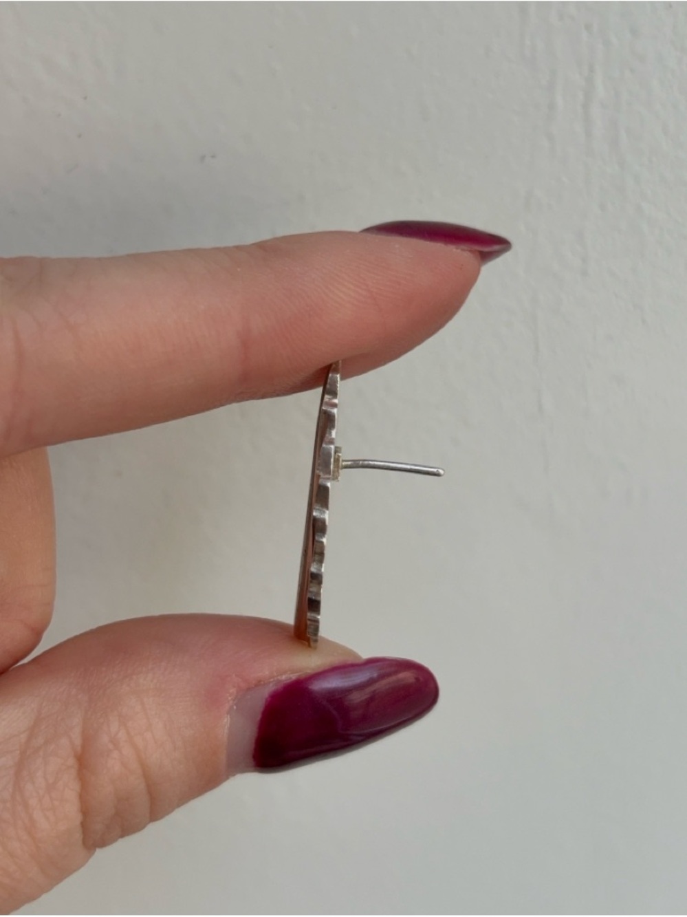 Vintage Sterling Silver High Quality Signed Leaf Earrings - Picture 8 of 8